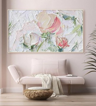Flower 05 by Palette Knife wall decor texture Oil Paintings